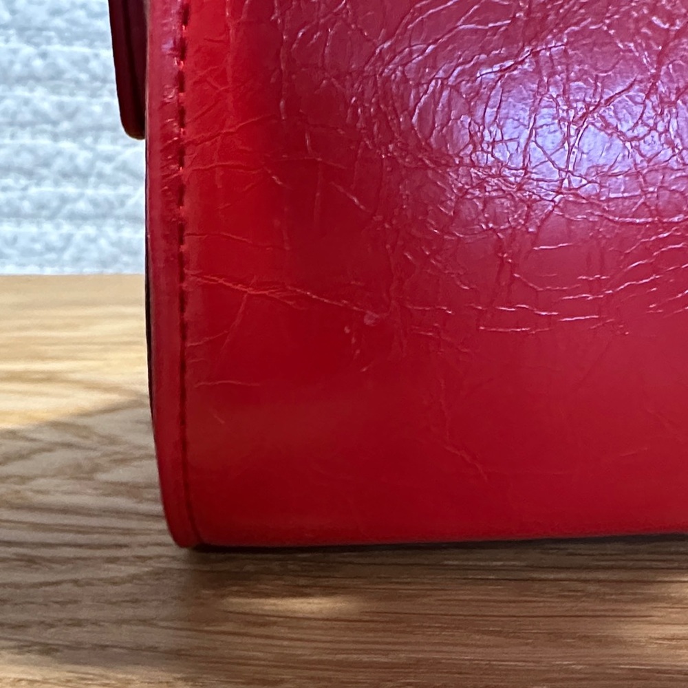 Red Bow Crossbody Mini Faux Leather Handbag NWT - Picture 10 of 10